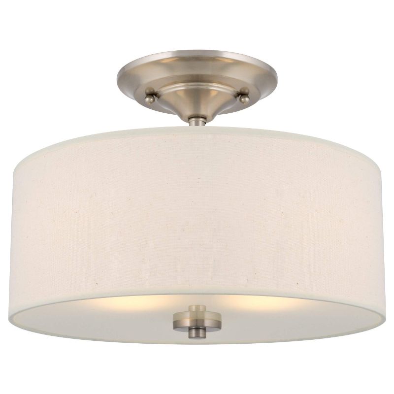 Photo 1 of Kira Home Addison 13" 2-Light Semi-Flush Mount Ceiling Light Fixture