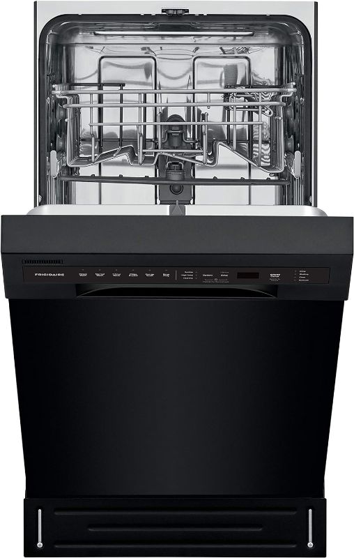 Photo 1 of FRIGIDAIRE 18” ADA COMPACT FRONT CONTROL DISHWASHER IN BLACK