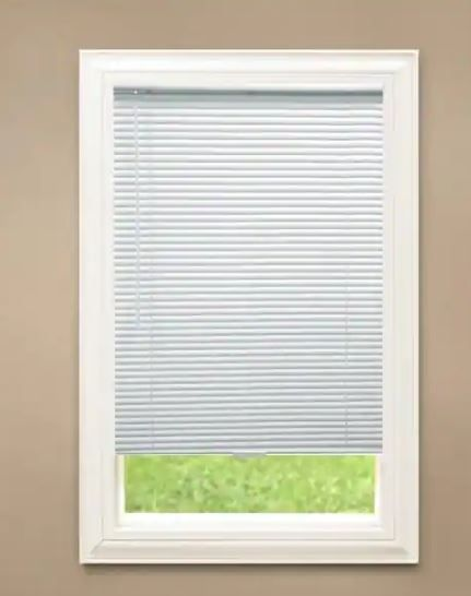 Photo 1 of PAIR OF HAMPTON BAY VINYL BLINDS 58" x 72"