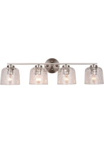 Photo 1 of ALICE HOUSe Vanity Lights, 4 Light Wall Lighting, Brushed Nickel Bathroom Light