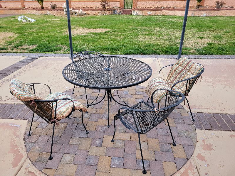 Photo 1 of METAL BACKYARD PATIO SET