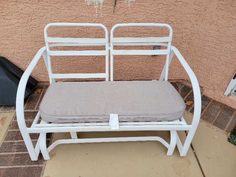 Photo 1 of METAL PATIO LOVESEAT GLIDER