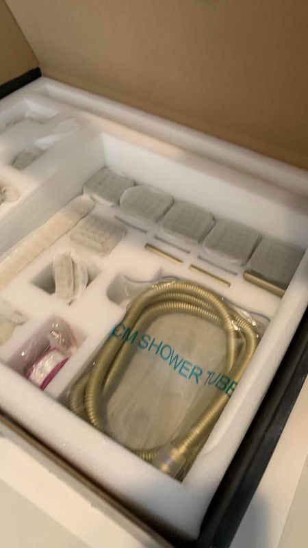 Photo 1 of SDLO SHOWER KIT WITH BODY JETS GOLD TONE