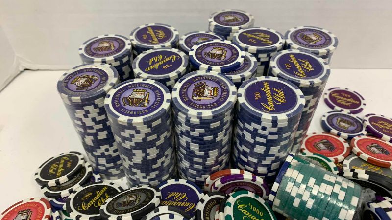 Photo 1 of CANADIAN CLUB POKER CHIPS