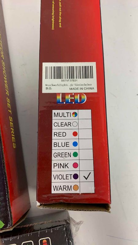 Photo 1 of METER SHOWER LIGHTS A LED STRIP LIGHT SET