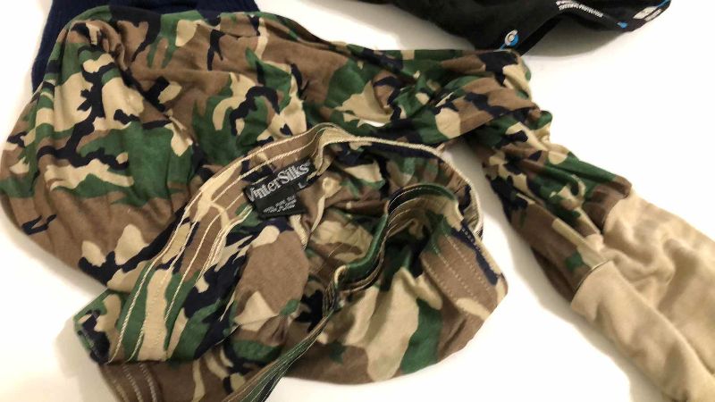 Photo 1 of COLD WEATHER HEAD GEAR AND 100% SILK CAMO LONG UNDERWEAR SIZE L