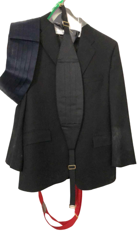 Photo 1 of ALFANI MENS SUIT WITH CUMMERBUNDS SIZE L