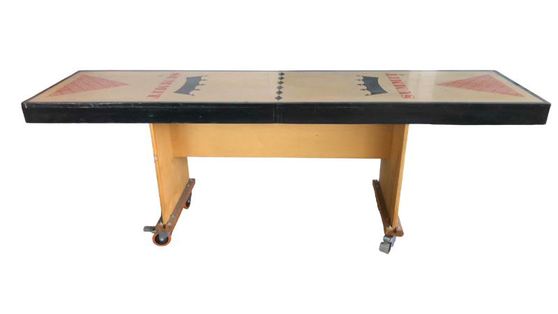 Photo 1 of SHUFFLE BOARD TABLE ON WHEELS 96” X 24” H 35”