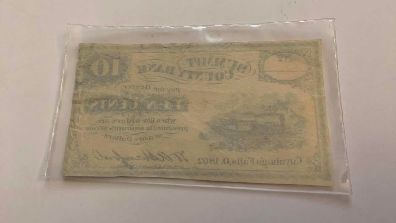 View 2 of ANTIQUE 1862 SUMMIT COUNTY 10 CENT BANKNOTE