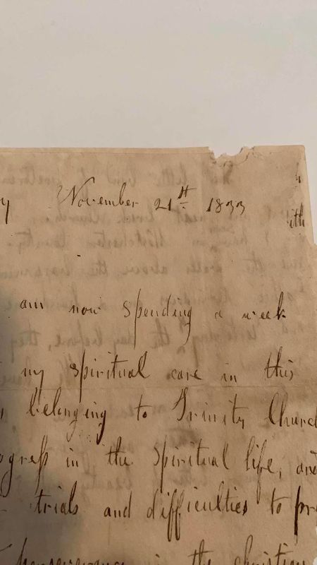 Photo 1 of ANTIQUE PERSONAL LETTER, 1833