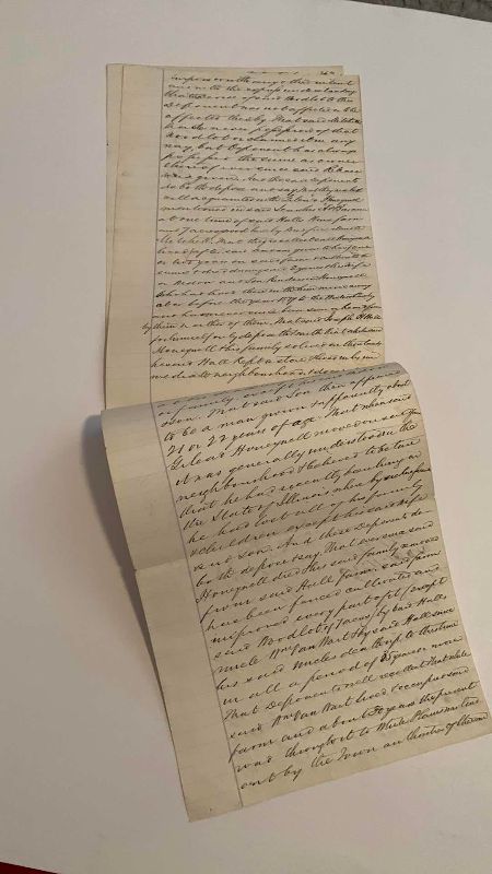 Photo 1 of ANTIQUE PERSONAL LETTER, 1829