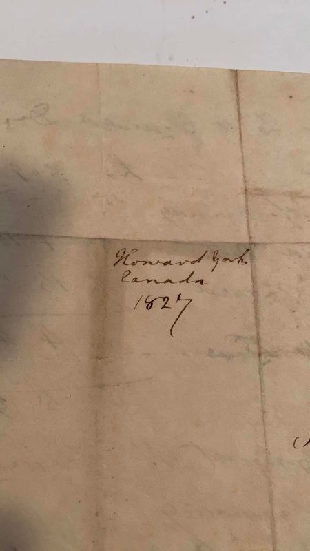 Photo 1 of ANTIQUE RECEIPT FOR ITEMS 1827