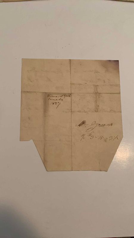 Photo 1 of ANTIQUE RECEIPT FOR ITEMS 1827
