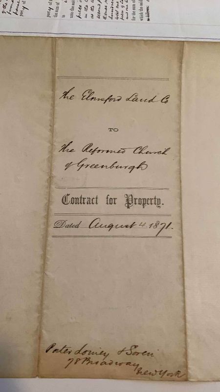 Photo 1 of ANTIQUE CONTRACT FOR PROPERTY 1871