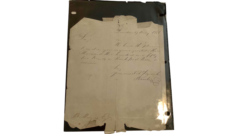 Photo 1 of ANTIQUE LETTER 1836