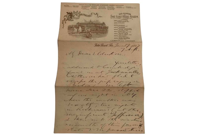 Photo 1 of ANTIQUE LETTER, 1899