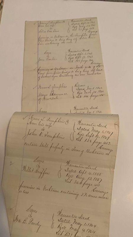 Photo 1 of ANTIQUE LAND SEARCH DOCUMENT 1870