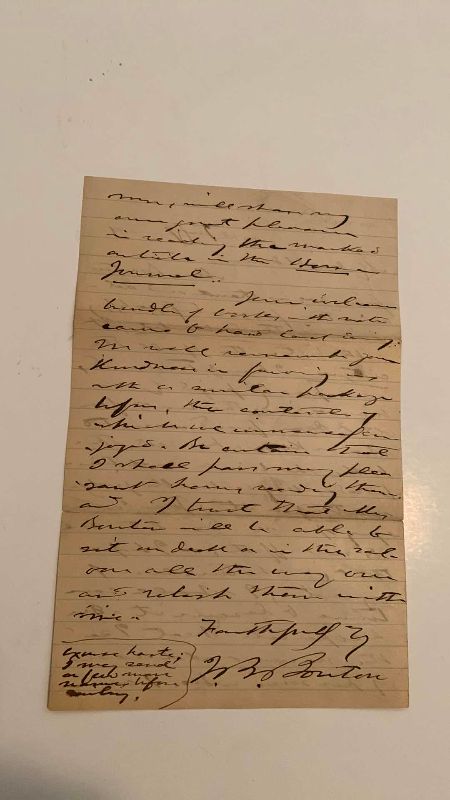 Photo 1 of ANTIQUE LETTER, 1891