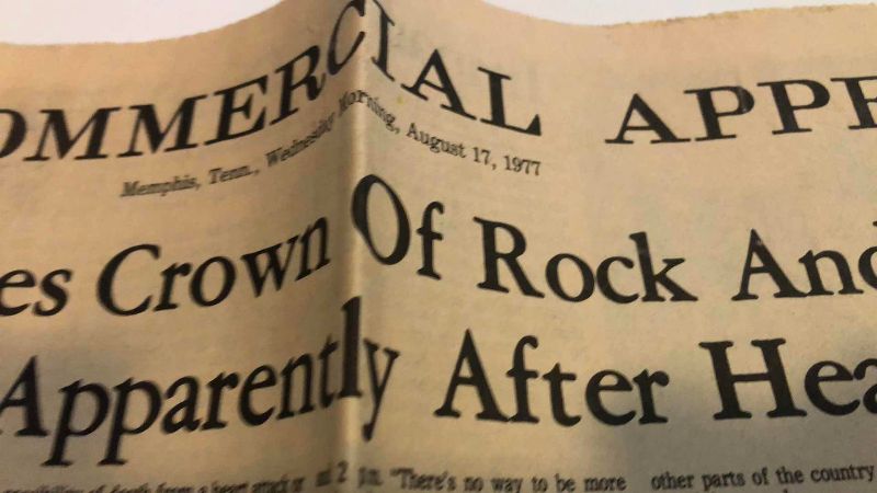 Photo 1 of VINTAGE DEATH IF ELVIS MEMPHIS TENNESSEE NEWSPAPER 1977