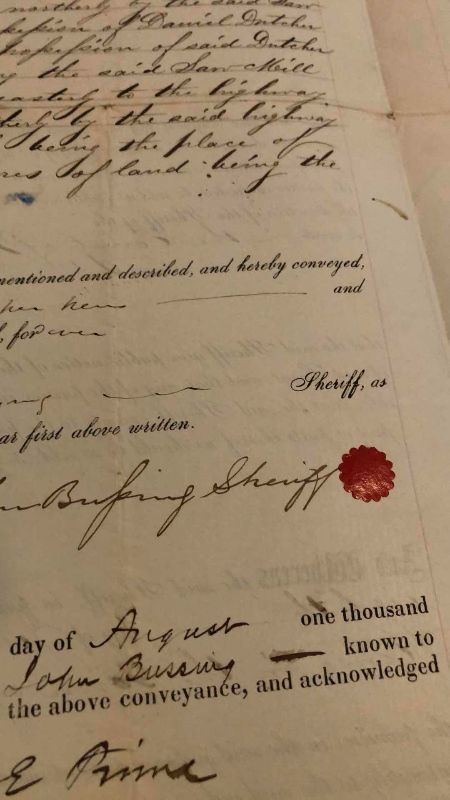 Photo 1 of ANTIQUE 1870 DEED OF FORECLOSURE