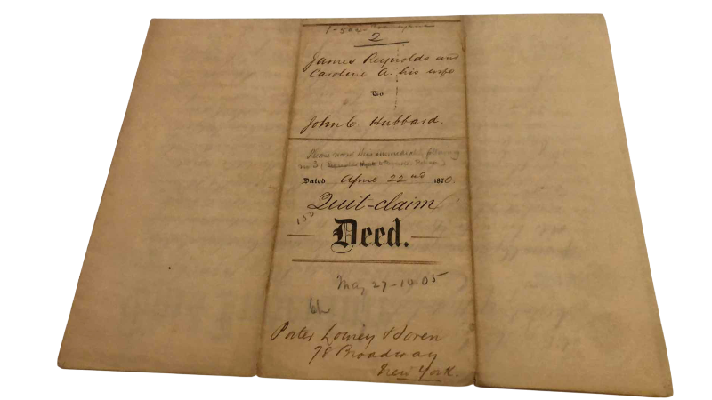 Photo 1 of ANTIQUE 1870 DEED