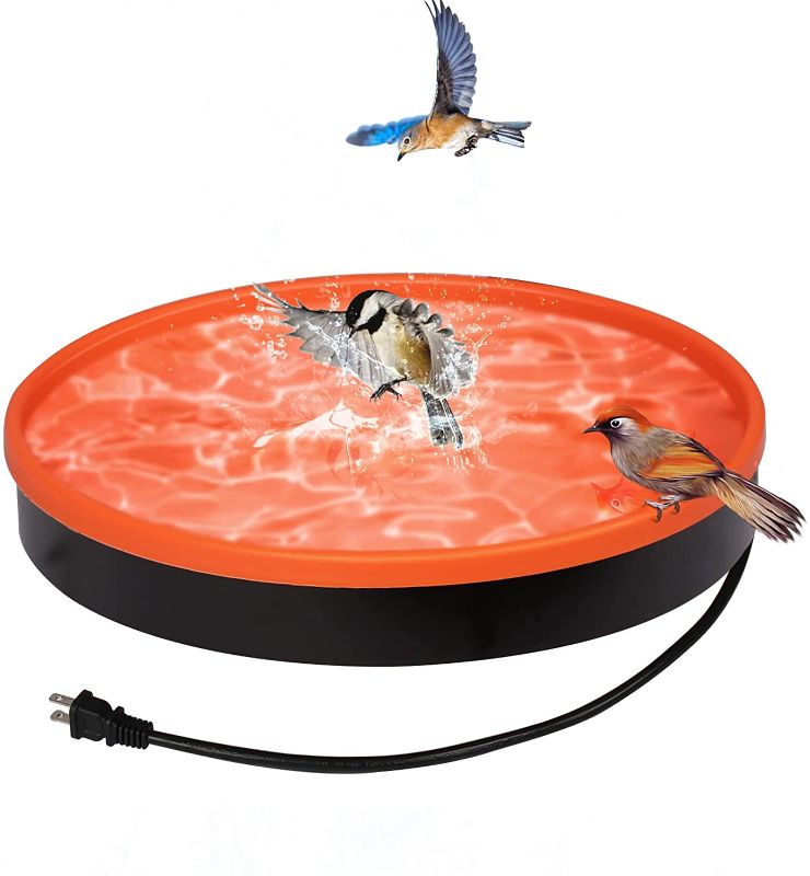 Photo 1 of BANIROMAY Premium 3 in 1 Outdoor Heated Bird Bath, 75 W Heated Birdbath for All Seasons, 3 Ways to Mount
