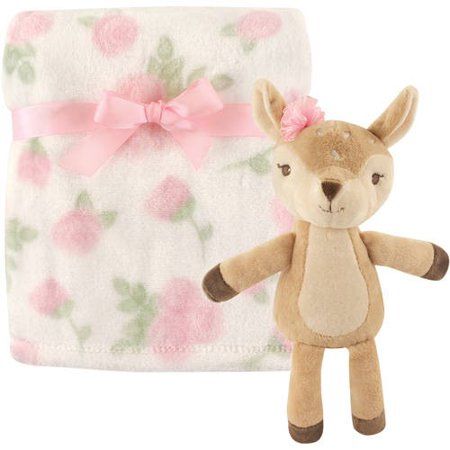 Photo 1 of Hudson Baby Plush Blanket and Toy, 2-Piece Set, One Size

