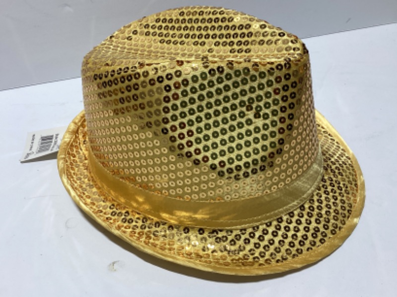 Photo 3 of NOS GOLD & SILVER SEQUINED FADORA HATS