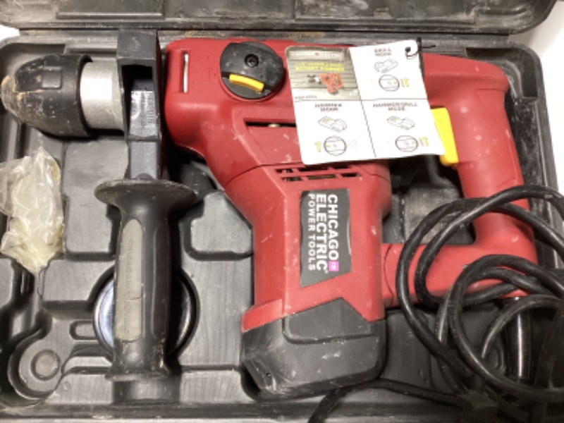 Photo 1 of CHICAGO ELECTRIC 1&1/8” VARIABLE SPEED ROTARY HAMMER