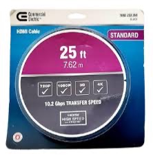 Photo 1 of COMMERCIAL ELECTRIC
25 FT HDMI CABLE - 3 PACKAGES