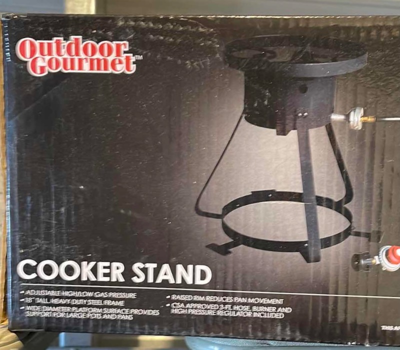 Photo 2 of NOS OUTDOOR GORMET - COOKER STAND, 18” TALL
STEEL FRAME