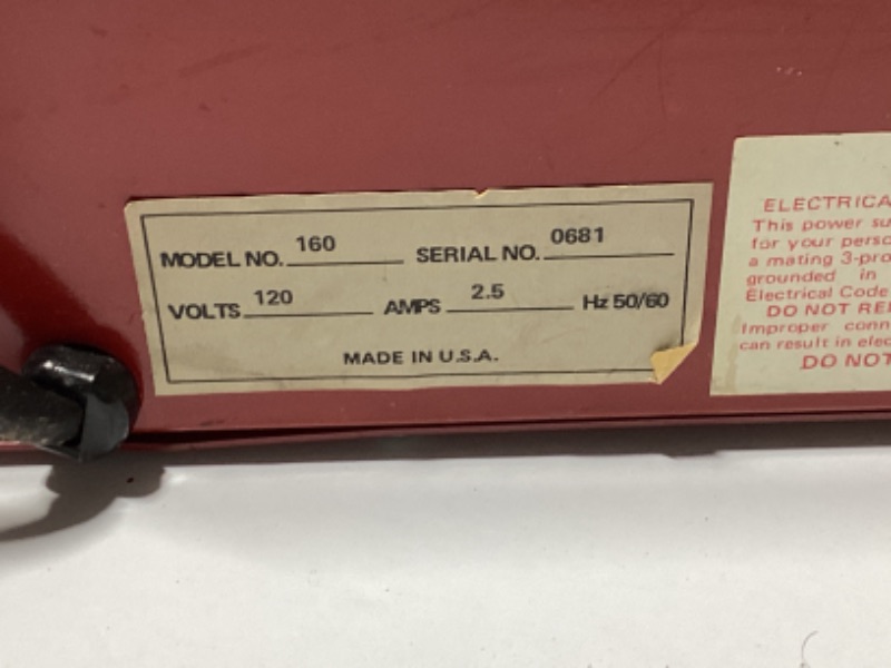 Photo 1 of VIGOR ELECTRO-PLATER 
PM 260 - MADE IN USA