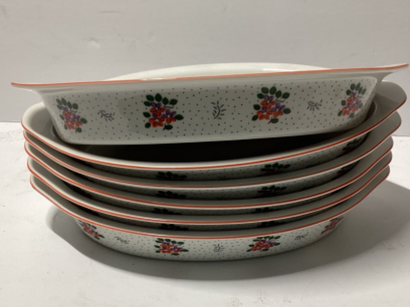 Photo 3 of VINTAGE SCHMID BISTRO FISHED CASSEROLE DISHES 