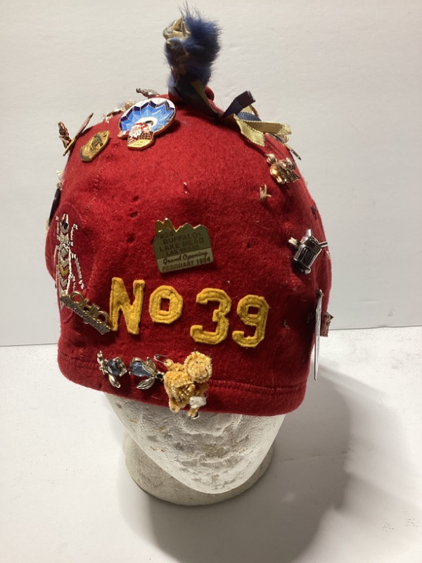 Photo 1 of WWII VFW MILITARY ORDER OF TH COOTIE MOC 1940’s CHARM HAT WITH DECOR