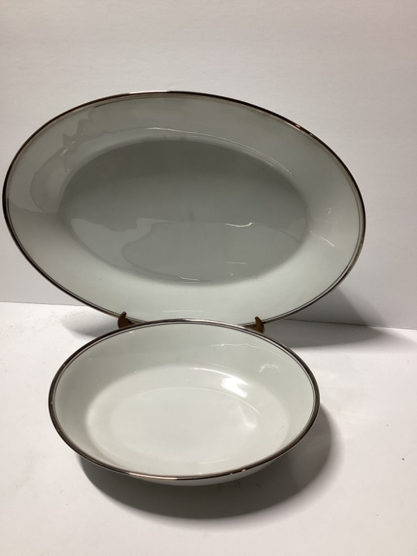 Photo 1 of 
VINTAGE NORITAKE JOSETTE PATTERN PORCELAIN PLATTER & SERVING BOWL 
MORE OF THIS SET IN AUCTION 
