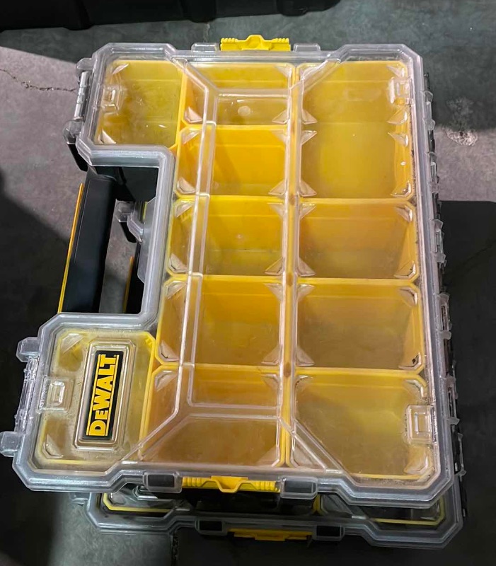 Photo 1 of DEWALT STORAGE BINS AND MORE