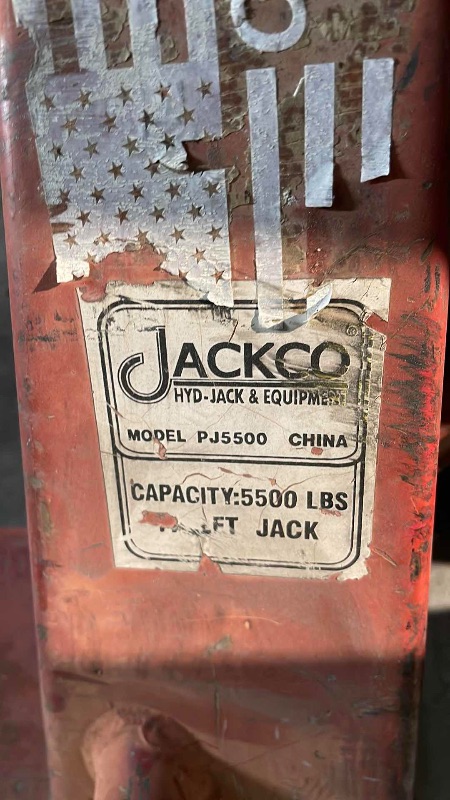Photo 1 of JACKCO MODEL PJ5500 CAPACITY 5500LBS