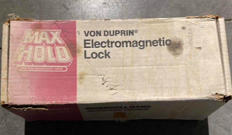 Photo 1 of VON DUPRIN ELECTROMAGNETIC LOCK MAX HOLD