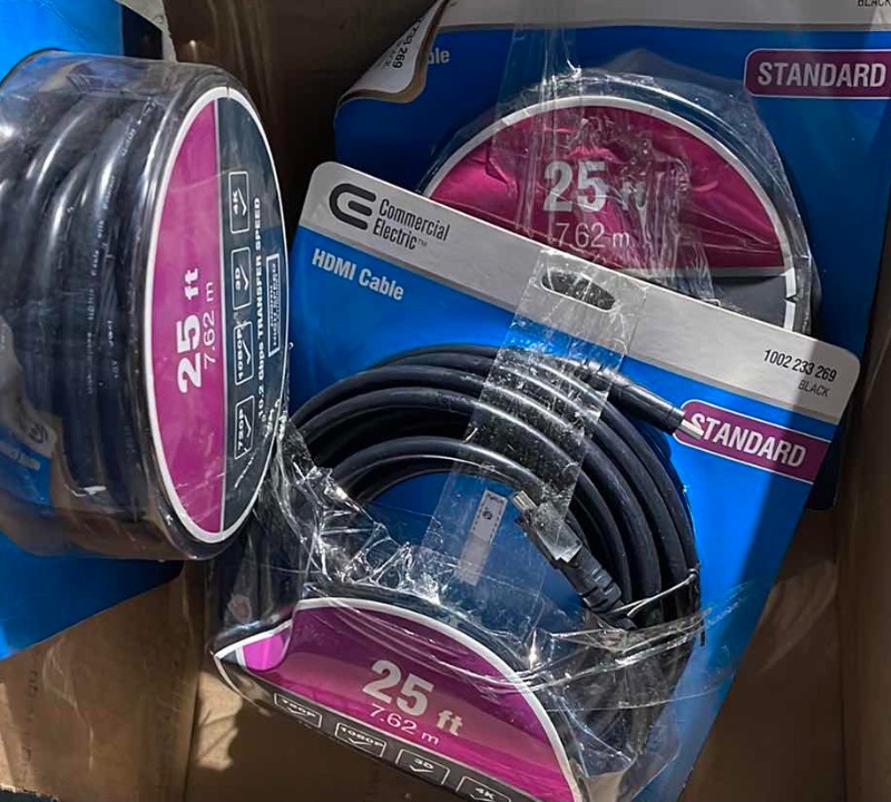 Photo 2 of COMMERCIAL ELECTRIC 25’ HDMI CABLE NIP LOT OF 3