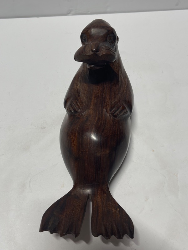 Photo 4 of SEA LION IRONWOOD SCULPTURE 12” LONG