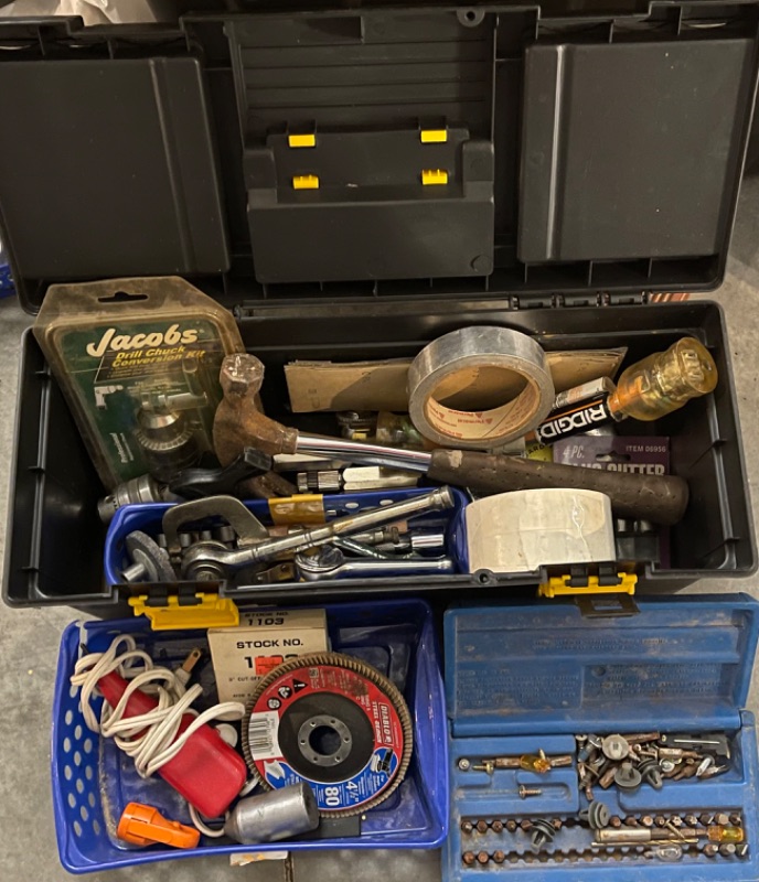 Photo 1 of TOOL BOX WITH MISCELLANEOUS TOOLS