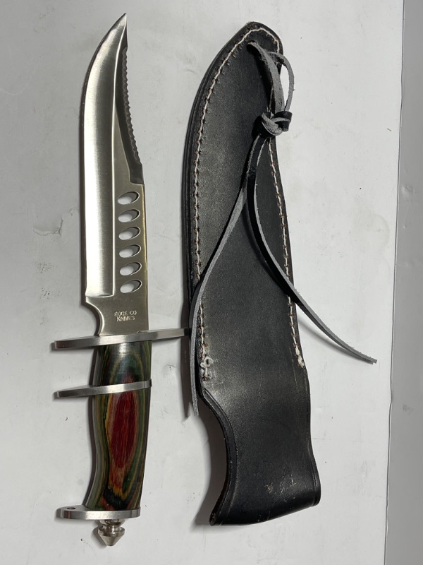Photo 1 of EDGE CO. BOWIE CROCODILE DUNDEE KNIFE W/SHEATH