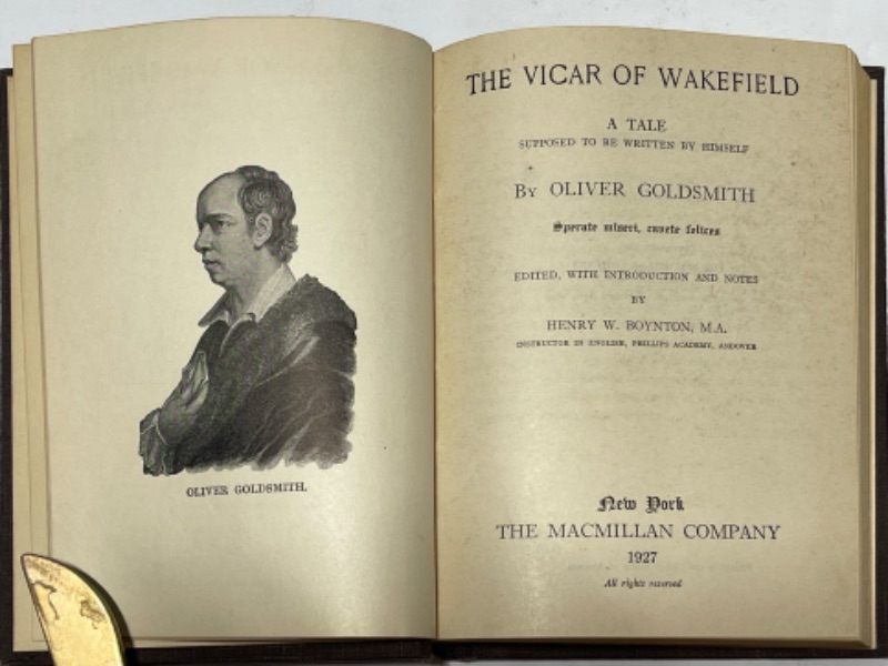 Photo 2 of ANTIQUE BOOK 1899 FIRST EDITION THE VICAR OF WAKEFIELD