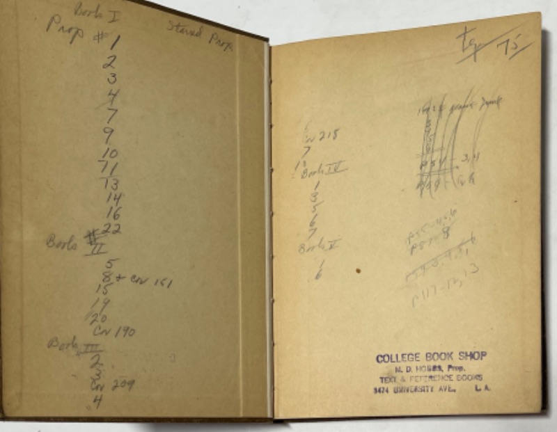 Photo 4 of ANTIQUE BOOK 1923 FIRST EDITION ESSENTIALS OF PLANE GEOMETRY