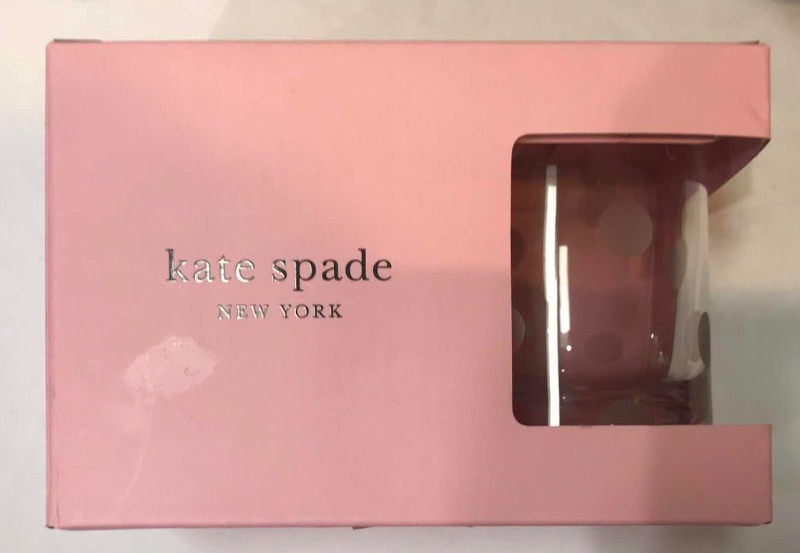 Photo 4 of KATE SPADE HANDBAG & PEARL PLACE ETCHED ON THE ROCKS GLASSES