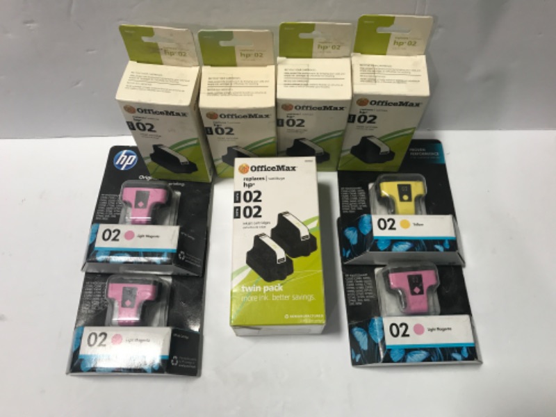 Photo 1 of OFFICE MAX & HP ASSORTED INK CARTRIDGES