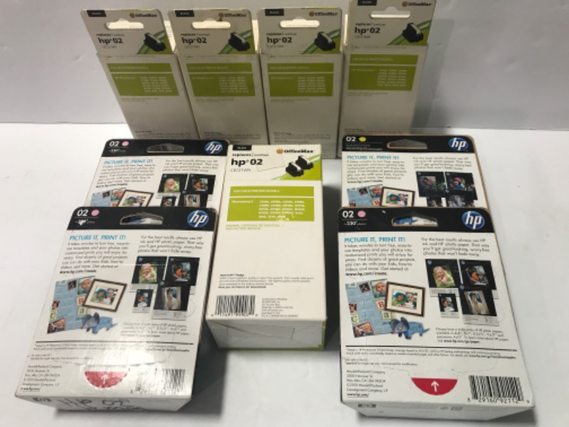 Photo 2 of OFFICE MAX & HP ASSORTED INK CARTRIDGES