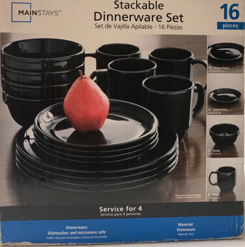 Photo 1 of MAINSTAYS DINNERWARE SET