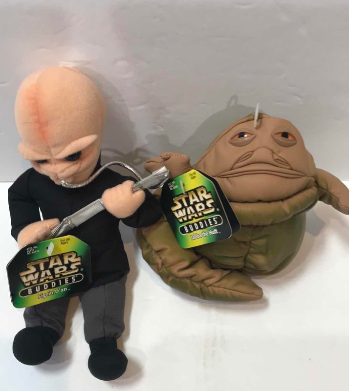 Photo 1 of STAR WARS BUDDIES, JABBA THE HUT & FIGRIN D’AN - NOS