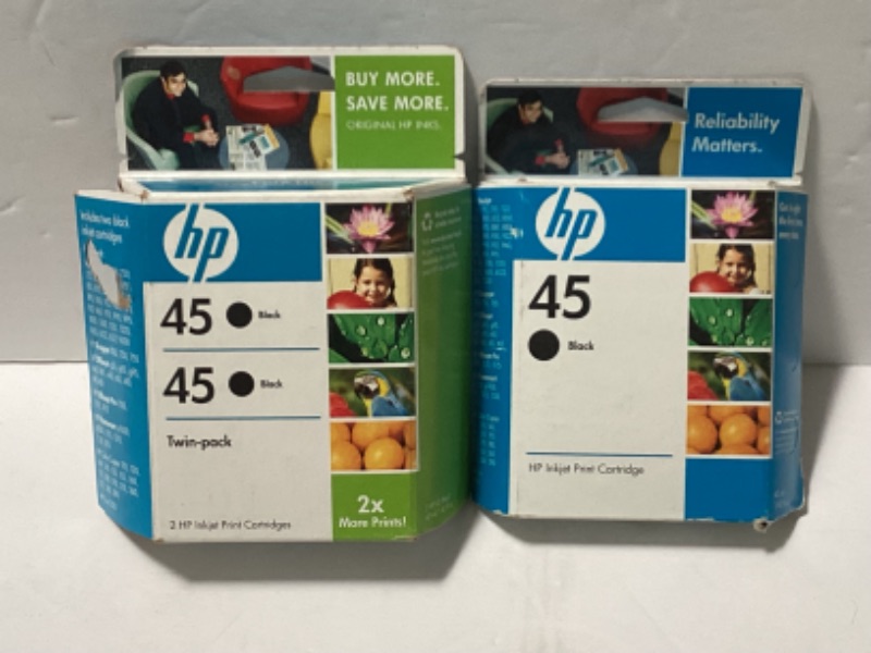 Photo 1 of HP INKJET PRINT CARTRIDGES 45
